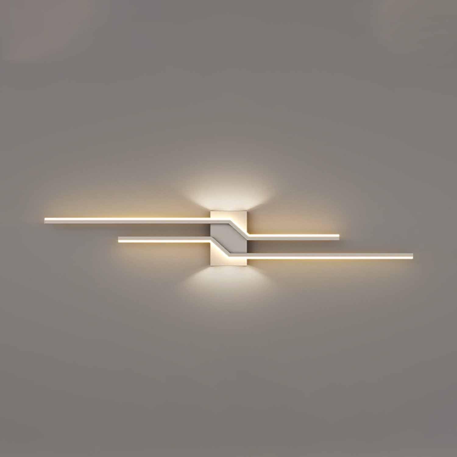 SXSCARKX Modern Minimalist LED Wall Lamp - Multi-Color Bedside Sconce with Up & Down Lighting