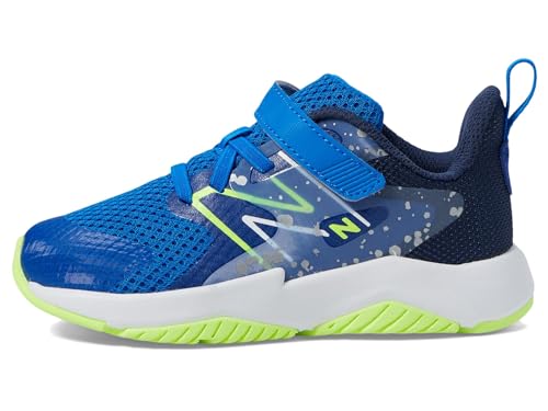 New Balance Baby ITRAVRB2 Running Shoe, Team Royal/Blue Oasis/Bleached Lime Glo, 3 Wide US Unisex Infant4