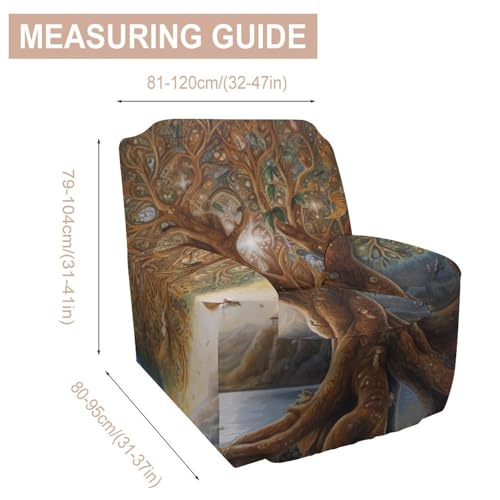 Housse de canapé simple arbre de vie en polyester doux matelassé - 3