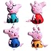 ZHUYAO-4 Stück Tortenfiguren,Peppa Pig Tortendeko Spielzeug 3D Mini Figuren Tortendeko Party Kuchen Dekoratives Set MiniFiguren Tortendeko Geburtstags Party Figur Geburtstagsgeschenk