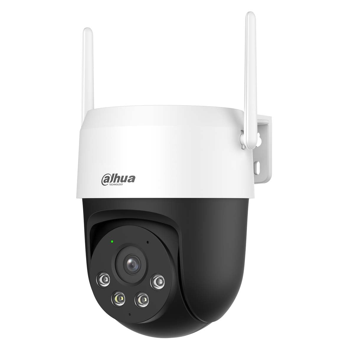 Dahua Picoo A2 - Telecamera di sicurezza WiFi da 5 MP con rilevamento di persone e veicoli, sirena, luci di allarme rosso-blu, monitoraggio intelligente, Wi-Fi 6, visione notturna, rilevamento di