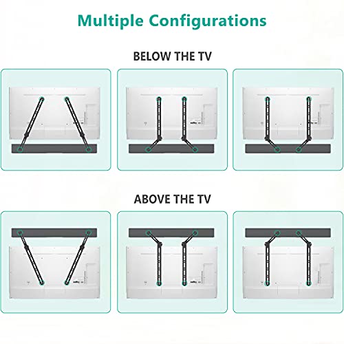 Wali Bundle – 2 Items: Adjustable Tv Ceiling Mount And Sound Bar Mount Bracket #TOP6