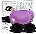 Luxury Patented Sleep Mask, Nidra® Deep Rest Eye Mask with Contoured Shape and Adjustable Head Strap, Sleep Deeply Anywhere, Anytime (Purple)