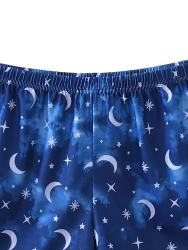 Image of VENTELAN Pajama Set For Women Cute PJS Summer Short Sleeve Shorts Sleepwear