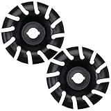 2 Stück 90mm Schnitzrad für Holz 16mm Bohrung 12 Zähne Mn-Stahl für 100/115 Öffnung Holzwerkzeug Elektro-Winkelschleifer