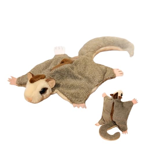 Genérico Animal De Peluche Planeador De Azúcar - Lindo Muñeco De Peluche - Muñeco De Peluch De Ardilla Voladora Realista con Imanes Juguete Compañero Relajante Y para Guardería Niños Adolescentes Col