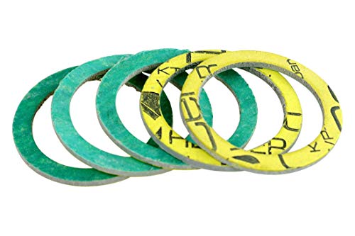 Preisvergleich Produktbild 5 Stk. Dichtung DN32 Fiberdichtung 1.1 / 4 Zoll Centellen HD 3822 Flachdichtung Sanitär Heizung Trinkwasserzulassung KTW