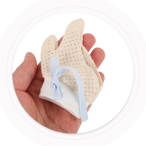 FAVOMOTO 2 Pairs Baby Anti-Thumb Sucking Gloves Infant Finger Protectors for Kids Soft Waterproof Mitts for Newborns Nail Biting Prevention for Thumb Sucking Prevention3