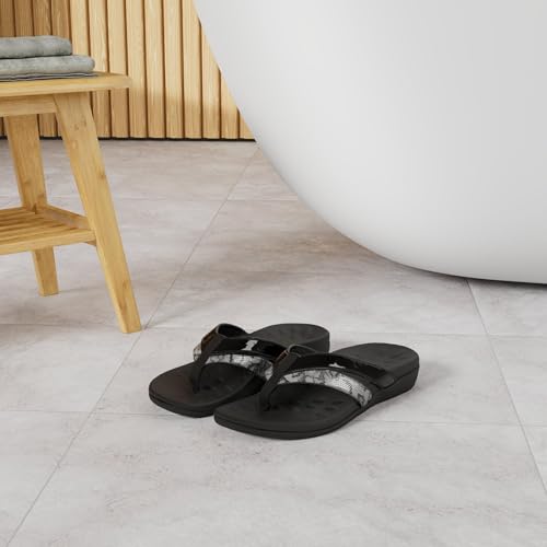 Image of Sounity Soft Arch Support Comfortable Sandals for Womens, Best Summer Dress Flip Flops with Cushion Memory Foam, Outdoor Walking Slippers for Plantar Fasciitis