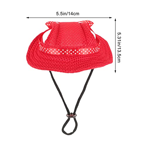 Besportble 3Pcs Dog Sun Hat Pet Round Brim Princess Cap Sunbonnet Hat With Ear Holes Pet Outdoor Pet Visor Sun Protection Cap For Kitten Puppy Small Medium And Large Dogs #TOP7