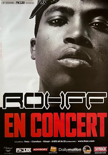 Poster Rohff En Concert 2009 idéal pour décorer votre studio de musique ou salon urbain
