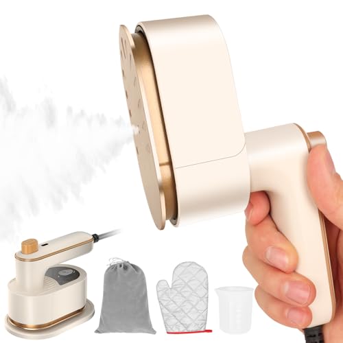 Mini Travel Iron Steamer,Mini Portable Handheld Clothes Iron,Travel Garment Steamer for Business & Travel,Small Size handheld iron Fast Heat-Up, Fashion Light Mini Iron steamer