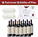 Wine Balanced Norway's Secret Wine Filter | Triple Award-Winner | No More Wine Drops or Wands Needed | Sulfite & Histamine Remover | 100% Natural Organic Wine Purifier | 12 Pack
