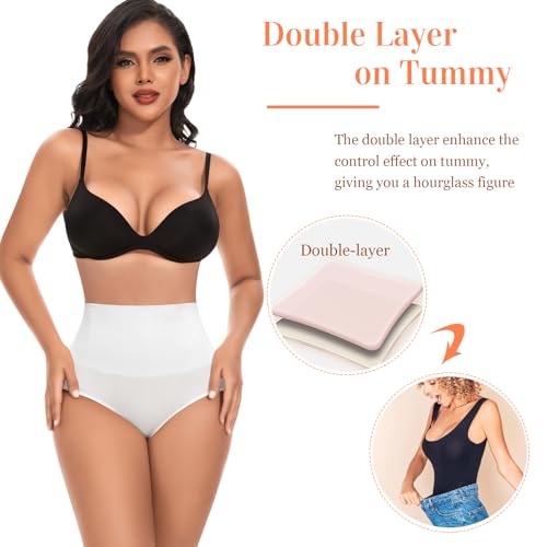 Image of Werena Tummy Control Shapewear for Women High Waisted Body Shaper Panties Slimming Girdle Shaping Briefs