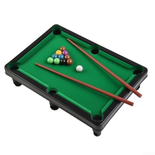 Image of Tabletop Pool Set for Kids and Adults, Portable Snooker Table with and Balls, Compact Indoor Billiards Game for Family Home Office Stress Relief(S)