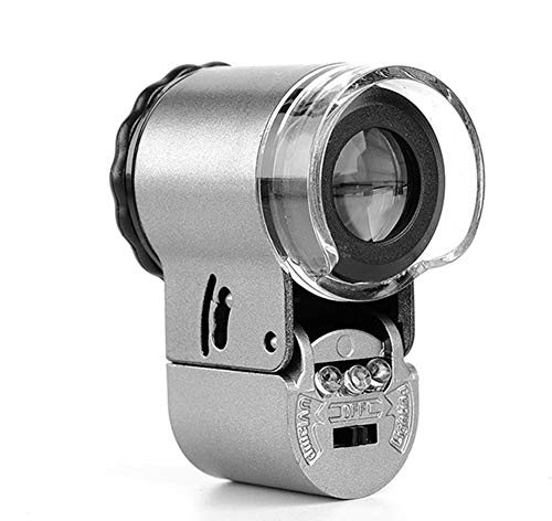 Loupe LED de 50x HD portable et légère pour l'observation de précision