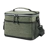 Zetqhuu Bolsa De Almuerzo Aislada | Caja Portátil Gruesa,Bolsa de Almuerzo Impermeable y Enfriadora,para Acampar Trabajo Uso Diario Escuela Viaje Familia Aire Libre Hogar Picnic Adultos