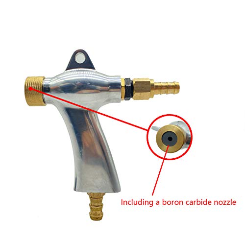 Shunjie Sand Blaster Gun Kit Soda Blaster Air Siphon Sandblaster Gun With Boron Carbide Sandblasting Nozzle Power Abrasive Sand Blasters Spray Gun Set Portable（6Mm） #TOP2