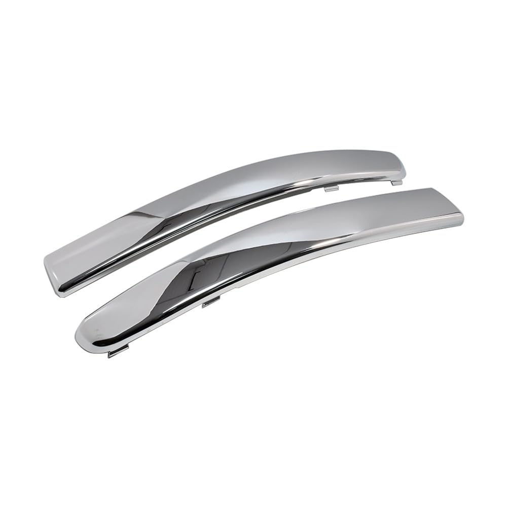 Modanatura paraurti anteriore per auto, cromata, argento, sinistra e destra, compatibile con Fiat 500 dal 2007 al 2015 735455057 735455056