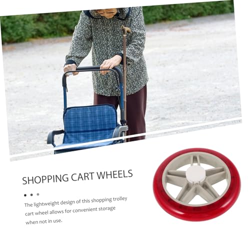 Roues de rechange silencieuses pour réparer un chariot de supermarché pliable bloqué