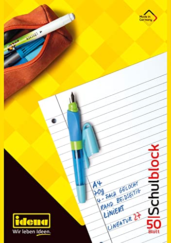 Idena Schulblock 10393 DIN A4 liniert