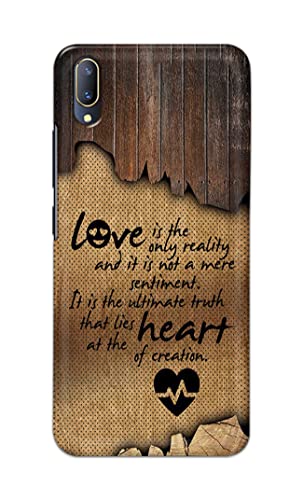 Image of PRINTFIDAA Love is The Only Reality and It is Not Mere Sentiment Printed Designer Hard Case for Vivo V11 Pro / X21s Back Cover -(e) RPM1010
