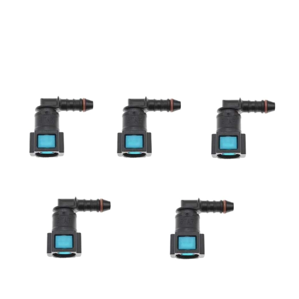 Fdeqalx 5Pcs Fuel Line Hose Coupler Quick Release Connector 2 5 8 10 Mm 7.89 Inch Id6 Auto Car Carburetor Part(5Pcs)