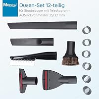 McFilter Staubsauger-Düsenset 12-teilig Ø 32/35 mm, universal einsetzbar – Ansicht 2