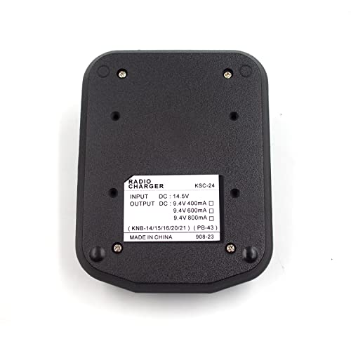 (2-Pack) Ksc-24 Rapid Charger For Kenwood Battery Two Way Radio Tk2100 Tk3100 Tk272 Tk372 Tk373 Tk280 Tk380 Tk290 Tk390 Tk480 Tk481 Knb14 Knb15 Knb16 Knb17A Knb17B Knb20N Knb21N Knb22N #TOP4