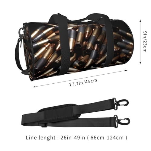 Travel Duffle Bag Lightweight Sports Gym Bag for Men Women Foldable Carry On Weekender Overnight Bag Bullet Canvas Sport Duffel Bag for Yoga Business Trip, Black, One Size2