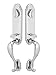 Emtek 454111 Remington Double Cylinder Grip-by-Grip Keyed Entry Sandcast Bronze Handleset