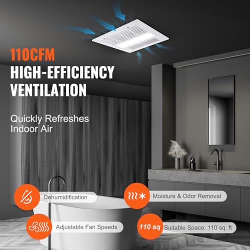 Vevor BATHROOM EXHAUST FAN 1500W HEATING Bathroom Exhaust Fan thumb #4