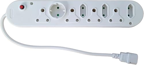 AlphaCell Multiplug - 8 way with IEC male andoverload