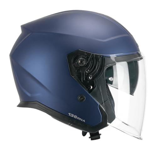 Casco abierto CGM 136A ARN MONO azul satinado para tus rutas urbanas