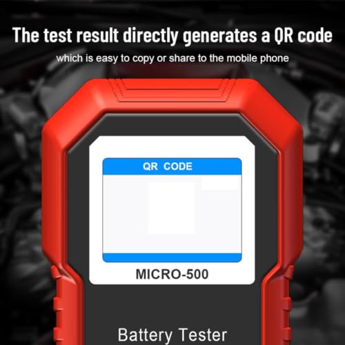 MICRO-500 comprobador de batería 12V para coche y moto 5