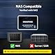 Gigastone NAS SSD 2TB SSD Festplatte (4er-Pack) TLC Hohe Dauerhaltbarkeit SSD für 24/7 Dauerbetrieb NAS-Systeme RAID 2,5 Zoll SATA III Internes Festkörper-Laufwerk SSD Caching