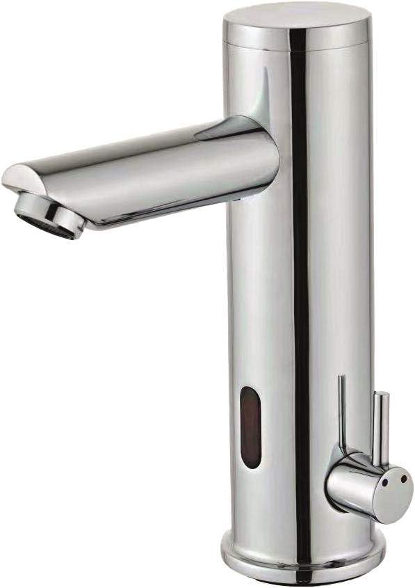  TECOM - Miscelatore lavabo elettronico con Comando a fotocellula 308LT-2 - RUB10305 - Cromo