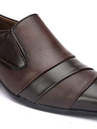 Image of SIR CORBETT Men's Synthetic Leather Moccasin Formal Shoes