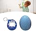 Virtual Electronic Digital Pet Game Machine Keychain with Egg Shaped Case, Upgraded Collector's Edition Virtual Pets for Kids (Blue)