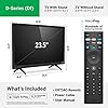 VIZIO 24-inch 1080p Smart TV with Apple AirPlay and Chromecast Built-in, Screen Mirroring for Second Screens, & 150+ Free Streaming Channels, D24f-J09, 2021 Model (Renewed)