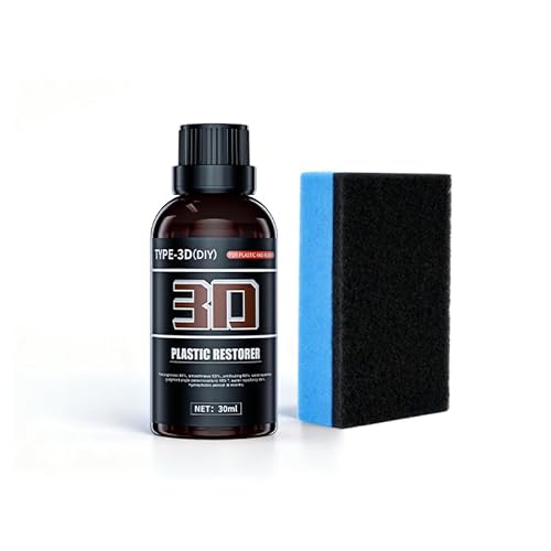 Saynwish Plastic Restorer for Cars - Black Trim Restorer & Ceramic Coating,Long-Lasting,Non-Greasy Ceramic Coating for Car Plastics,Restores Faded Exterior & Interior Trim, Resists Water,UV 30ml