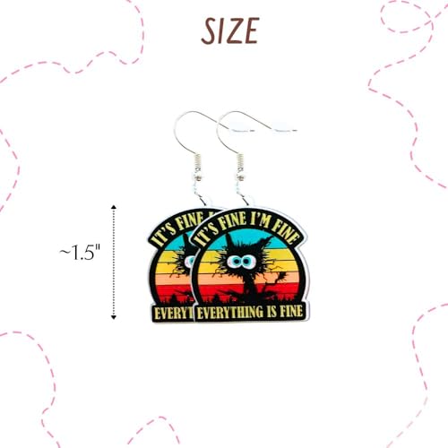 16PC Book Earrings Unique Skeleton Frog Cat Funny Sarcastic Sassy Quirky Animal Acrylic Accessories Bookclub Graduation Gift For Readers Bookish Items Gifts Set for Woman Teachers Students Bookworm3