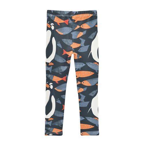 Penguin Animal Fish Girls Casual Leggings for Kids Printed Long Pant Bottoms Stretch and Soft2