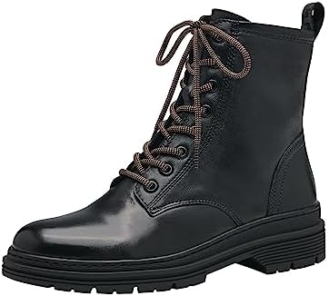 Tamaris Enkellaarsjes met veters voor dames, zwart, 41 EU : Amazon.nl:  Kleding, schoenen \u0026 sieraden
