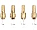 Brass Collet Set - Luo ke 8 Pieces Brass Collet Brass Chuck Fits Dremel Rotary Tools Including 4 Size (1/1.6/2.3/3.2) mm