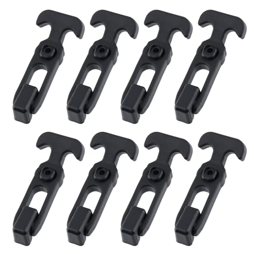 Image of T Tulead Rubber Flexible T-Handle Drawe Latches 4.33 inchx1.81 inch Black Cooler Hasp Latch Hatch Replacement 8PCS for Toolbox, Boat, Cooler
