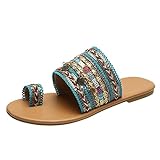 👢Damen Sandalen Stiefeletten Niedrigem Absatz Runder Zehe Geschlossene Sandale Faux Leather Römersandalen Freizeit Frauen Arbeitsschuhe Slip-on Schuhe Flach Booties Spitze Zehen Kurz