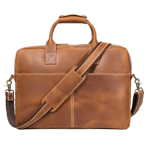 Maletín de cuero para laptop de 17 pulgadas para hombre miniatura 2