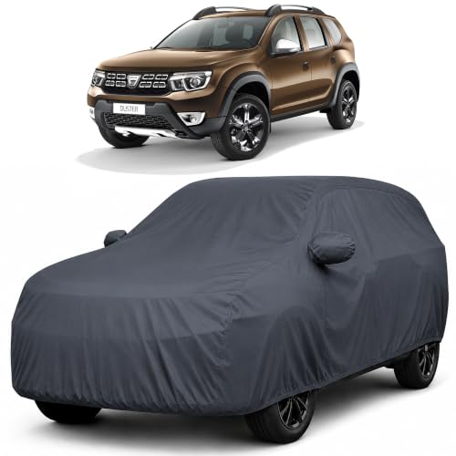 Image of Autofact Premium Car Cover for Duster | All Weather Waterproof Full Body Car Cover | Light-Weight Triple-Stitched Outdoor Shield with UV Protection, Dustproof & Heat-Resistant