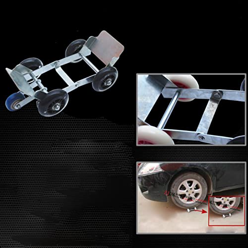 Image of Emergency Tire Roller, Durable 5-Wheel Heavy Duty Portable Flat Tire Booster for Motorcycle Tricycle Owners Roadside Breakdowns Outdoor Adventures Emergency Assistance